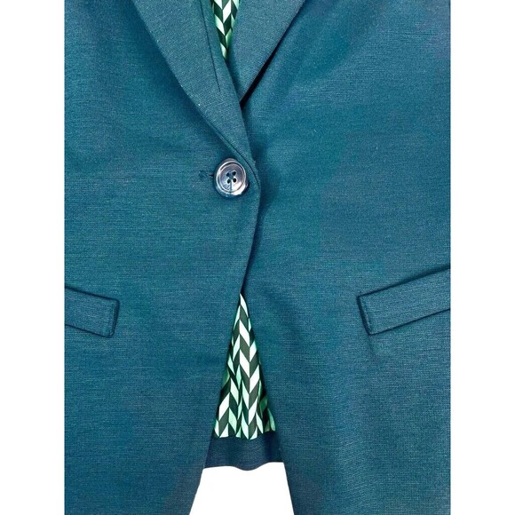 Mossimo Teal Knit Jersey Jacket Blazer Modern Day to Night Office Soft XXL - Picture 4 of 14